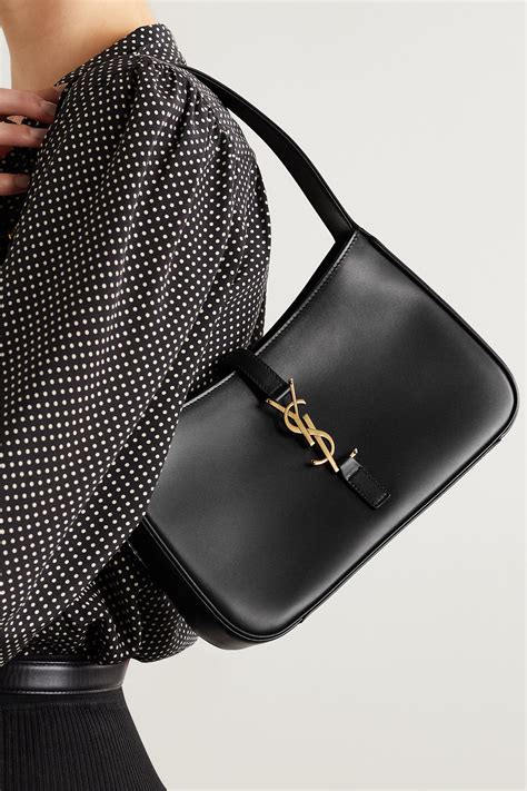 ysl leather strap bag|YSL shoulder bag black.